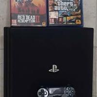 Consolle Ps4 Pro 1 Tb + 2 Giochi + 1 Controller