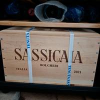 3 casse sassicaia 2019+2020+2021 regettate
