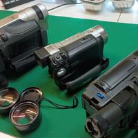 3 Videocamere per pezzi di ricambio 