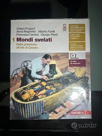 libro mondi svelati primo anno in ottme cond.
