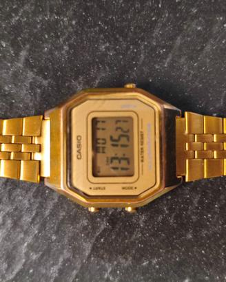 Orologio Casio vintage originale colore oro