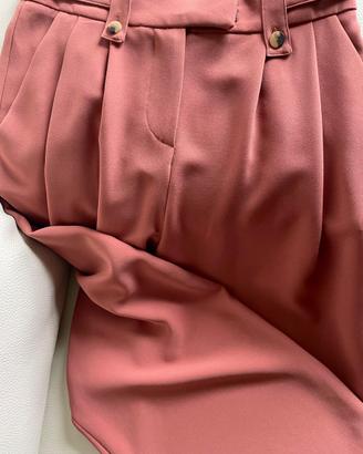 Pantalone morbido a vita alta