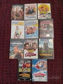 DVD di film comici italiani, con attori italiani.
