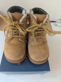 Scarponcino Cricket nabuk giallo e montone TG.25