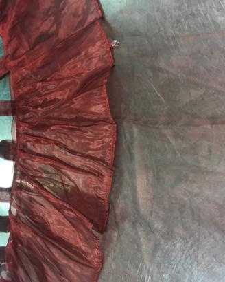 Tenda rosso bordeaux in toulle