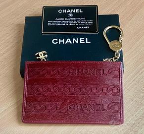 Chanel portafoglio portachiavi da donna originale.