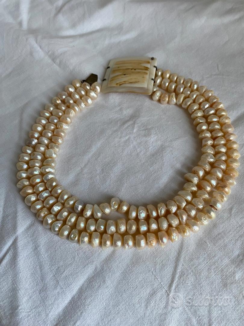 Acquista Catena intorno al collo per donna Collana con ciondolo di perle barocche gotiche per donna Collana con colletto aperto irregolare vintage Gioielli estetici punk in Italia a partire da 3.3
