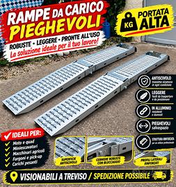 rampe professionali 500kg pieghevoli