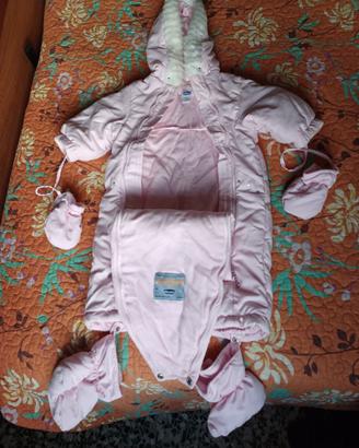 Tutone invernale rosa per passeggino