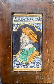 Maiolica dipinta a mano-Saca Castelli