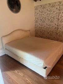 LETTO MATRIMONIALE CON CASSETTONE - COLOR AVORIO