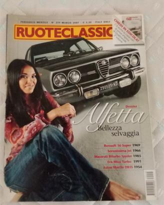 rivista ruote classiche 219 2007 alfetta
