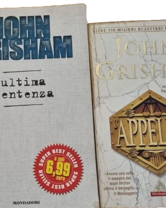 Due libri John Grisham "Appello - Ultima sentenza"