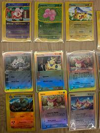 set 29 carte Pokemon vintage holo/reverse 99-04