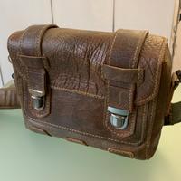 Borsa fotografica LCB  in pelle  artigianale