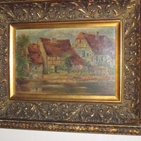 Quadro case campagna 800 scuola tedesca