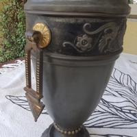 vaso ornamentale metallo italia anni 30