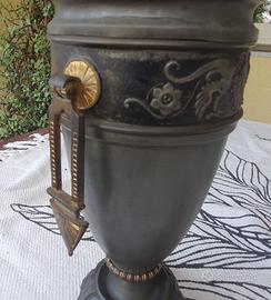 vaso ornamentale metallo italia anni 30