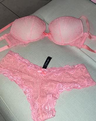 completo rosa salmone Victoria's secret nuovo
