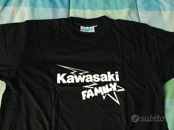 T-shirt Kawasaki nera nuova moto