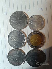 lotto 6 pz monete vaticano 