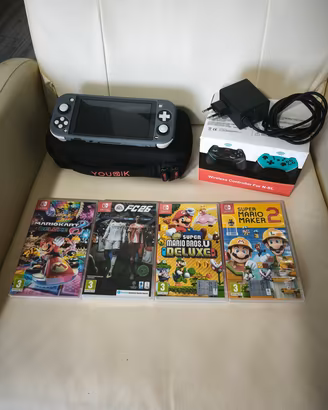 Nintendo switch+caricatore+giochi 