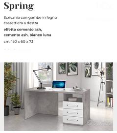 Scrivania Spring + Mensola