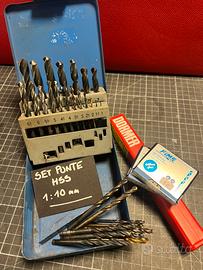 Set punte da trapano 1:10mm HSS