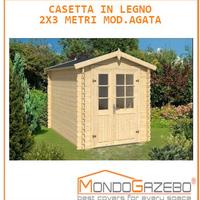 Casetta in legno Agata 3x2 m 28mm casa giardino