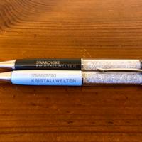 Swarovski - Bianco & Nero - Coppia Penne a Sfera
