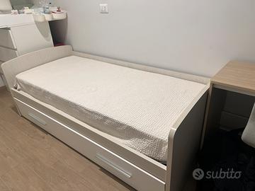 Letto singolo con letto estraibile - divano letto