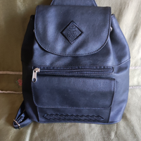 Borsa-zainetto in ecopelle nero 26x30x11