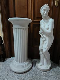 Statua Venere Canova con Colonna   – Eu