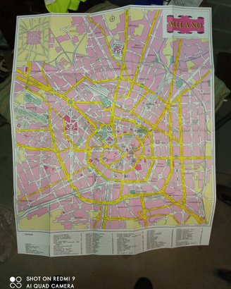 Piantina MILANO 1975