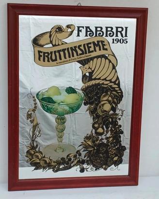 specchio pubblicitario fabbri anni 70 Bologna 
