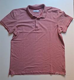 polo Conbipel uomo XL rossa bianca cotone piqué