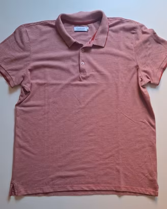polo Conbipel uomo XL rossa bianca cotone piqué