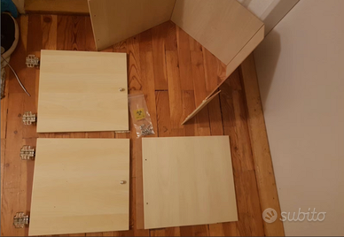 2 Ante Libreria Scaffale IKEA KALLAX Rovere