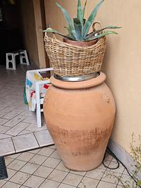 Vaso toscano con 3 leoni