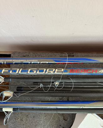 Coppia canne beach ledgering trabucco folgore