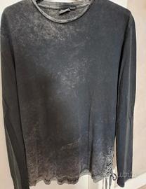 Maglietta maniche lunghe uomo taglia scritta XS ma