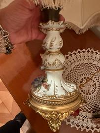 Lampadario e abajour Capodimonte