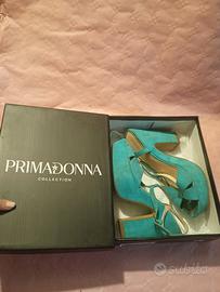 Sandali Primadonna Collection – Camoscio Turchese