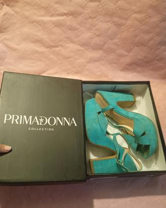 Sandali Primadonna Collection – Camoscio Turchese