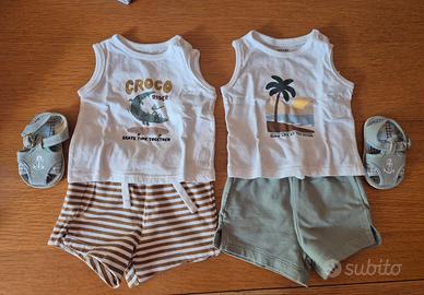 Set estivo Kiabi 3 mesi con sandali, neonato 