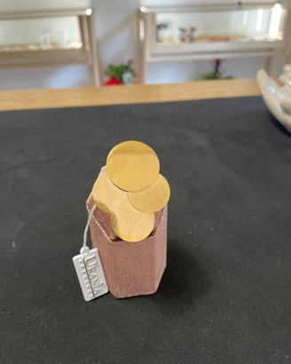 Anello a fascia alta con dischi sovrapposti - Desi