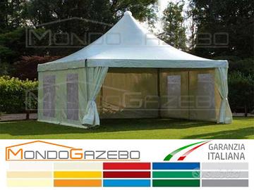Gazebo mod. Plus 4x4 mt bianco telo garanzia 5anni
