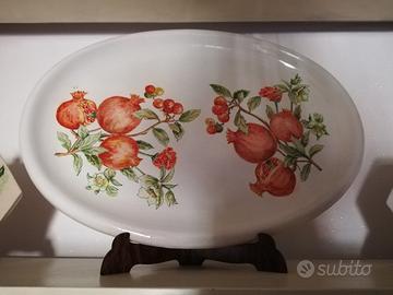 Piatto in ceramica dipinto a mano