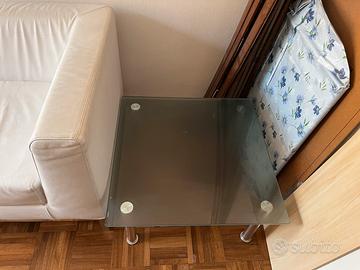 Set divano, puff poggia piedi e tavolino