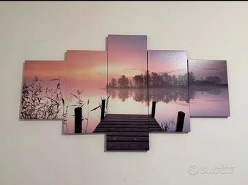 Quadro tela sfondo ponte sul mare